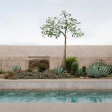 pool in front of house 
