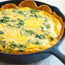 Georgia O'Keefe's Spinach Quiche 
