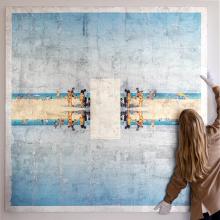 Mark Jackson's work is a combination of gilding and photography 