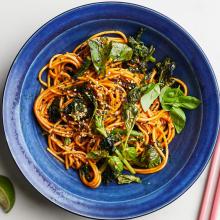 sesame gouchang noodles 