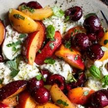 Stone Fruit Caprese