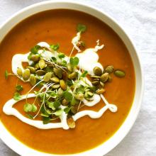 Image of Creamy Coconut and Pumpkin Soup 