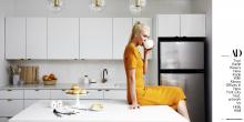 Image of From Architectural Digest: Tour Karlie Kloss Office featuring artwork from HOLLY ADDI 