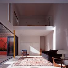 interior of very narrow home by luke tozer 