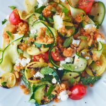 Image of Raw and Charred Zucchini Salad