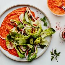 Image of Grilled Chicken Salad with Romesco Sauce 