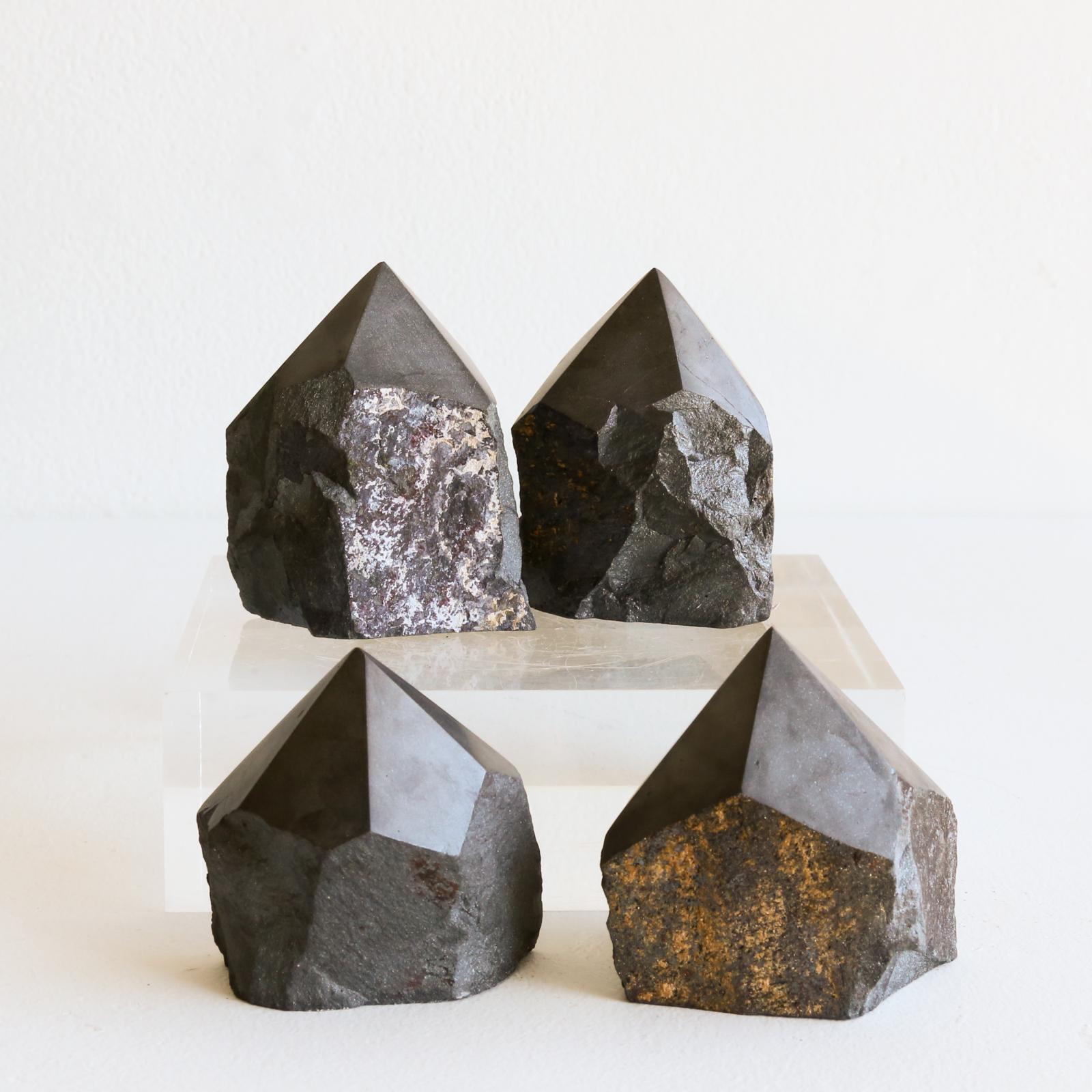 Minerals - Hematite Polished Point Large | exhibit art gallery
