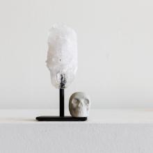 skull and quartz