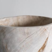 Live Edge Bleached Teak Bowl by Objects