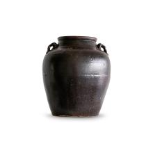 Large Umber 4 Handle Rough Texture Pot by Objects