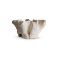 Waved Bleached Organic Bowl by Objects