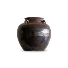 Large Umber 4 Handle Rough Texture Pot by Objects