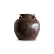 Large Umber 4 Thick Handle Rough Texture Pot by Objects