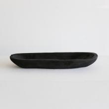 Burnt Teak Oval Vessel by Objects