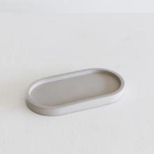 Concrete Oval Tray by Objects