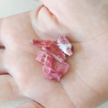 Pink Tourmaline Crystals II by Minerals