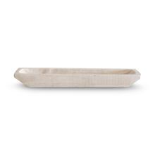 Paulownia Rectangle Tray - White by Accessories