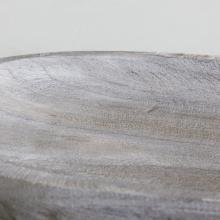 Paulownia Wood Platter - Grey close up of grain