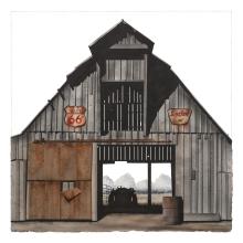 Barn with Sinclair Sign by George Dombek