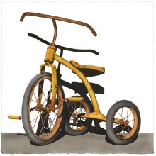 Yellow Trike by George Dombek