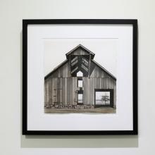 Barn with Pin Oak by George Dombek