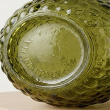 Mid-Century Italian Empoli Green Hobnail Glass Vessel, circa 1960s by Accessories
