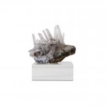 Large Quartz Cluster on Sphalerite on Plexiglass by Minerals