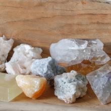 Blue Calcite by Minerals
