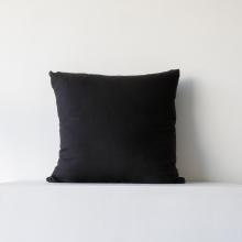 The Black Linen Pillow by Objects