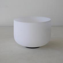 Frosted Quartz Crystal Singing Bowl Sacral Chakra by Objects