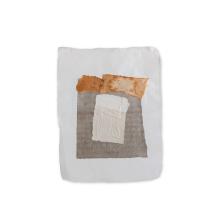 Collage Tumeric and Cotton I by Kim Fonder