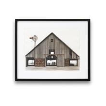 Adair County Barn with Windmill by George Dombek